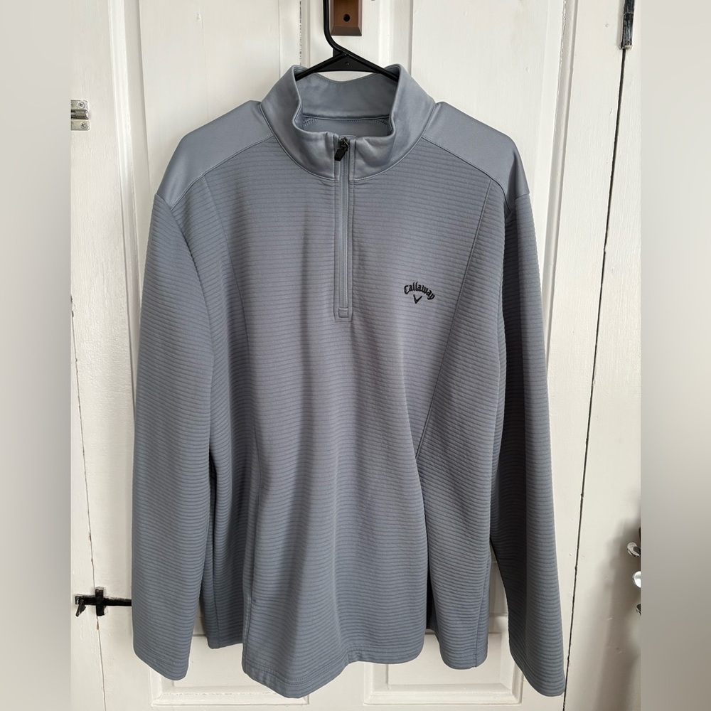 Callaway Men's Performance Gray Quarter-Zip Jacket